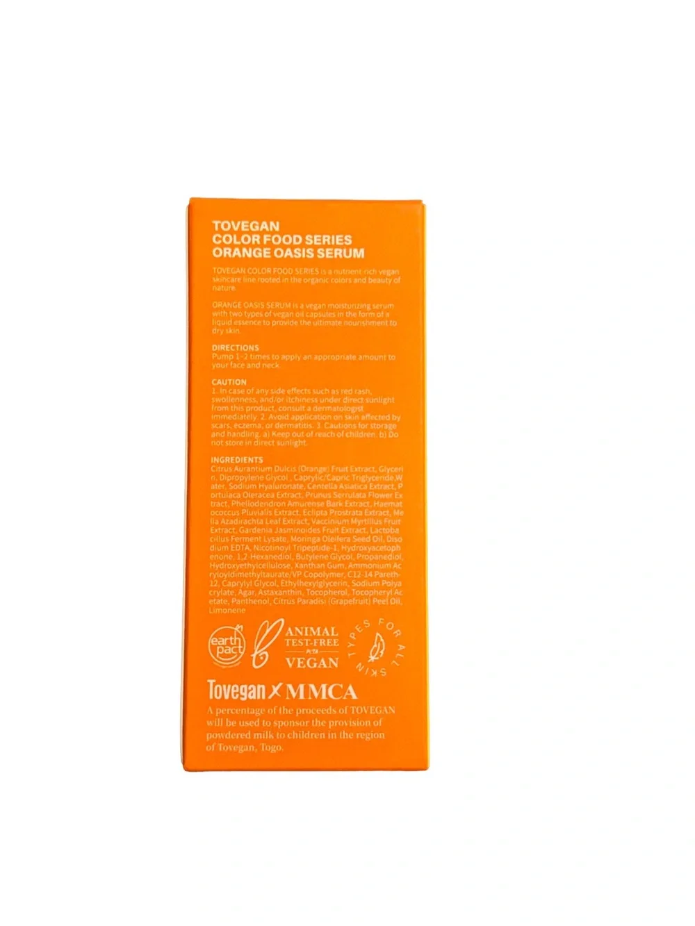 Tovegan Don De Dieu - Orange Oasis Serum 50ml, NWT